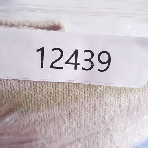 ATM Sweater Mens Medium Cream Painted Stripe Pullover Cotton Blend Knit $395 - Picture 9 of 9